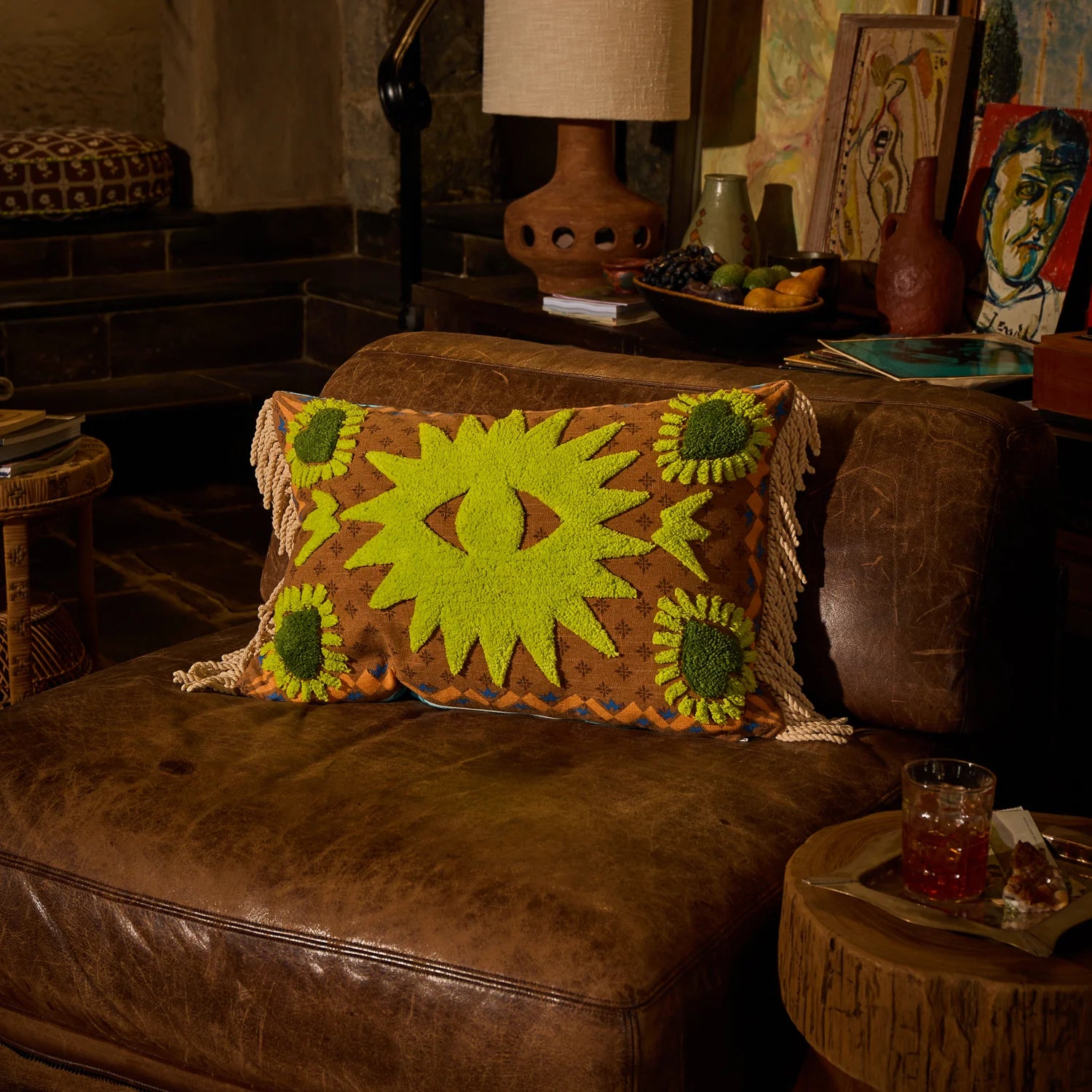 SAGE X CLARE Yadira Reversible Tufted Cushion
