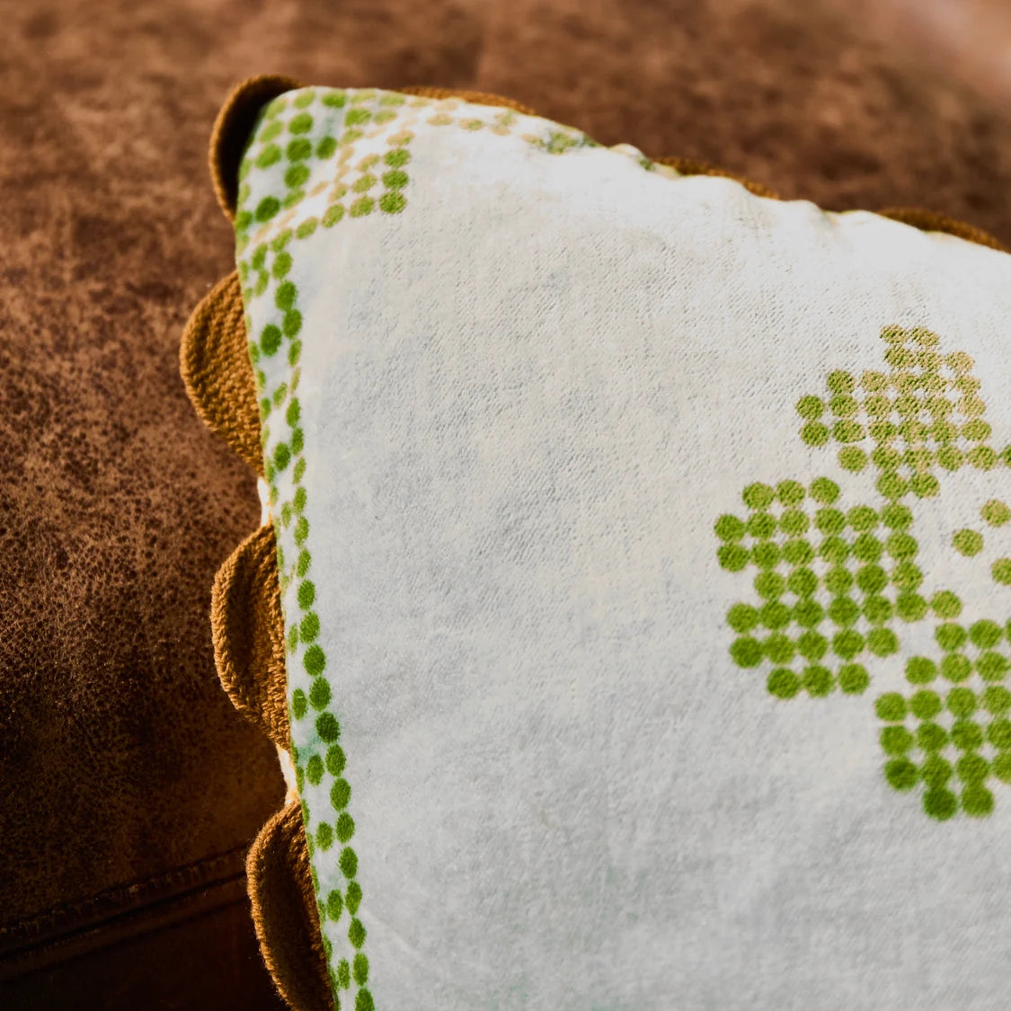 SAGE X CLARE Bonny Reversible Velvet Cushion TIGERS EYE
