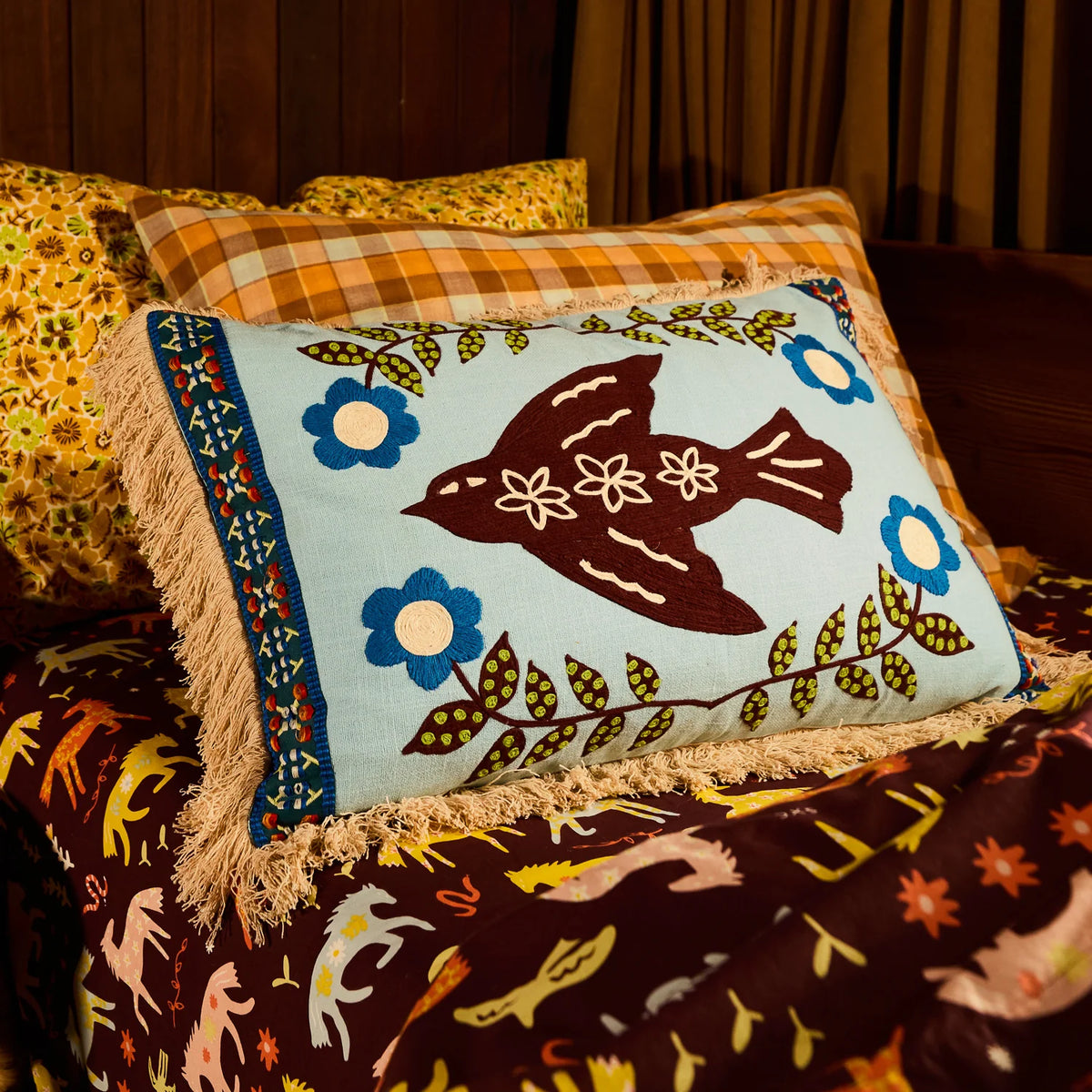 SAGE X CLARE Arlo Embroidered Cushion