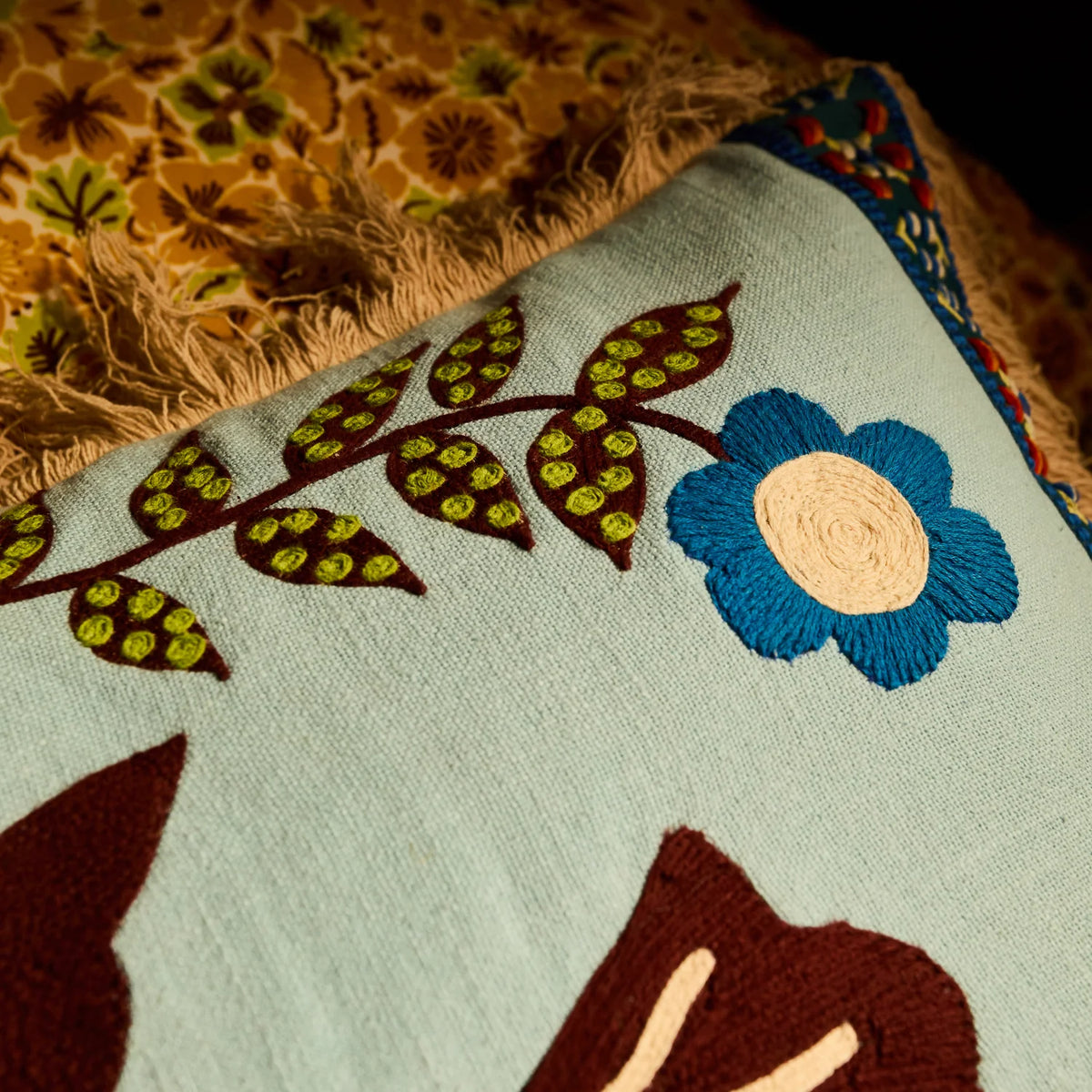SAGE X CLARE Arlo Embroidered Cushion