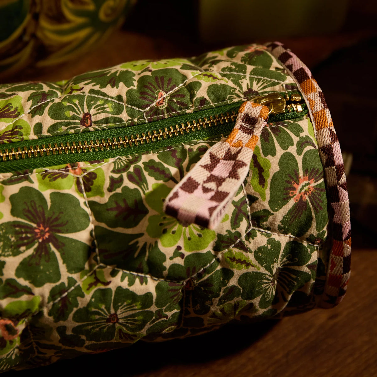SAGE & CLARE Magnolia Makeup Bag CACTUS GREEN