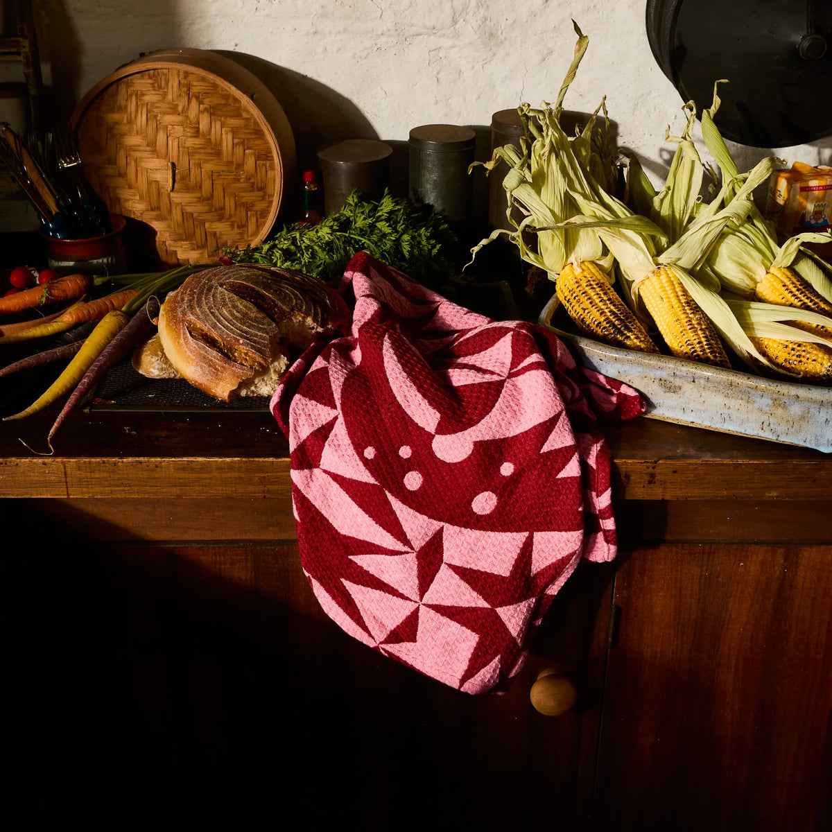 SAGE X CLARE Nora Tea Towel DAHLIA