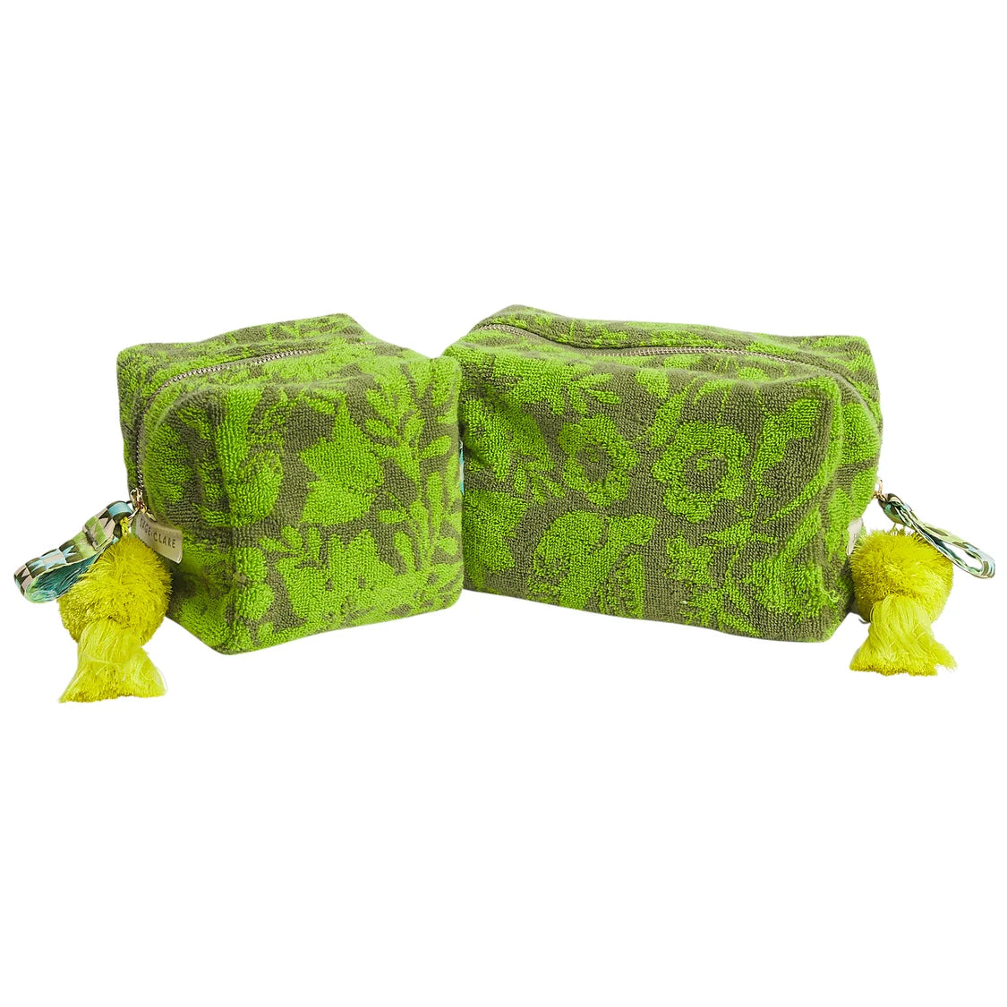 SAGE & CLARE Indiana Terry Pouch Cactus Green LARGE