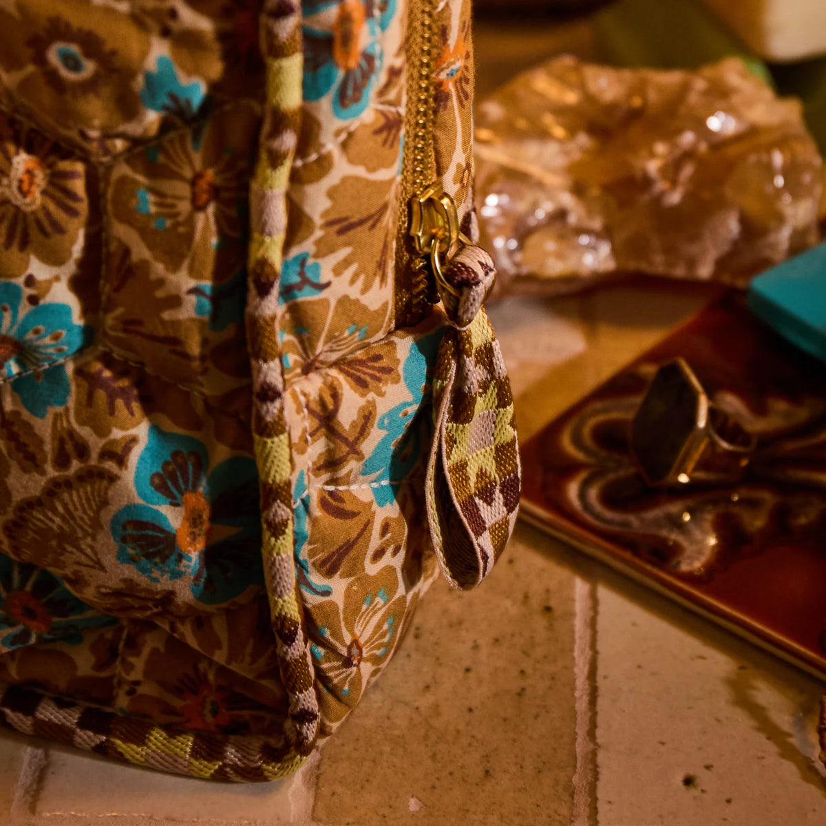 SAGE & CLARE Magnolia Vanity Bag TURQUOISE