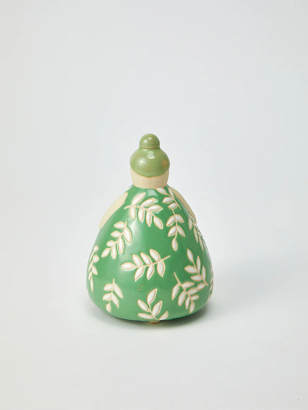 JONES & CO Nonna Vase GREEN FLORAL