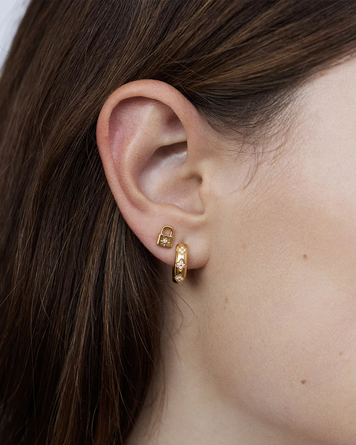 By Charlotte Bloom With You Lotus Hoops GOLD