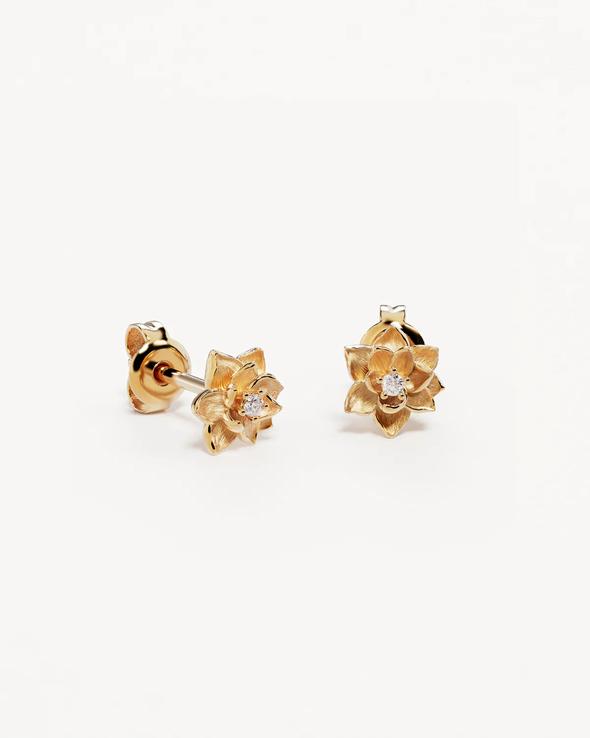 By Charlotte Bloom With You Lotus Studs GOLD
