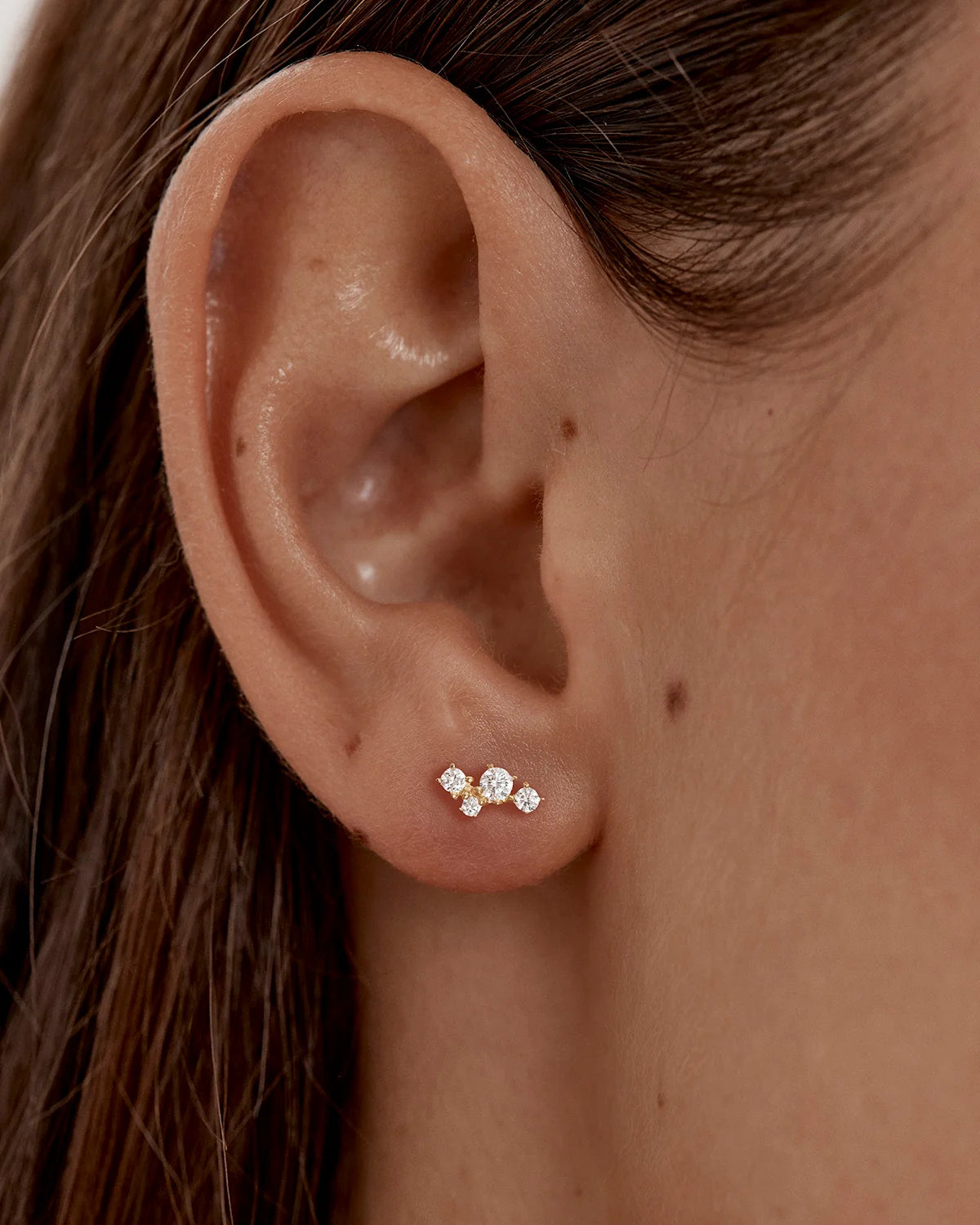 By Charlotte Moon Dust Studs GOLD