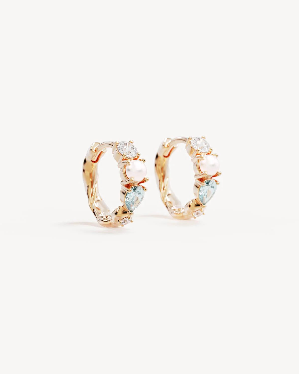 By Charlotte Breathe In Stillness Hoops GOLD