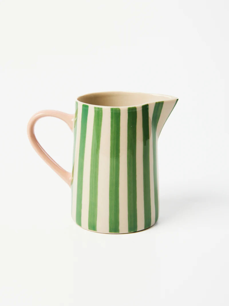 JONES & CO Bloomie Milk Jug GREEN
