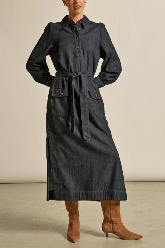 ZOE KRATZMANN Echelon Dress DARK DENIM