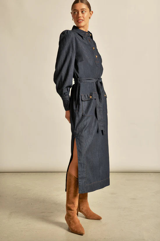 ZOE KRATZMANN Echelon Dress DARK DENIM