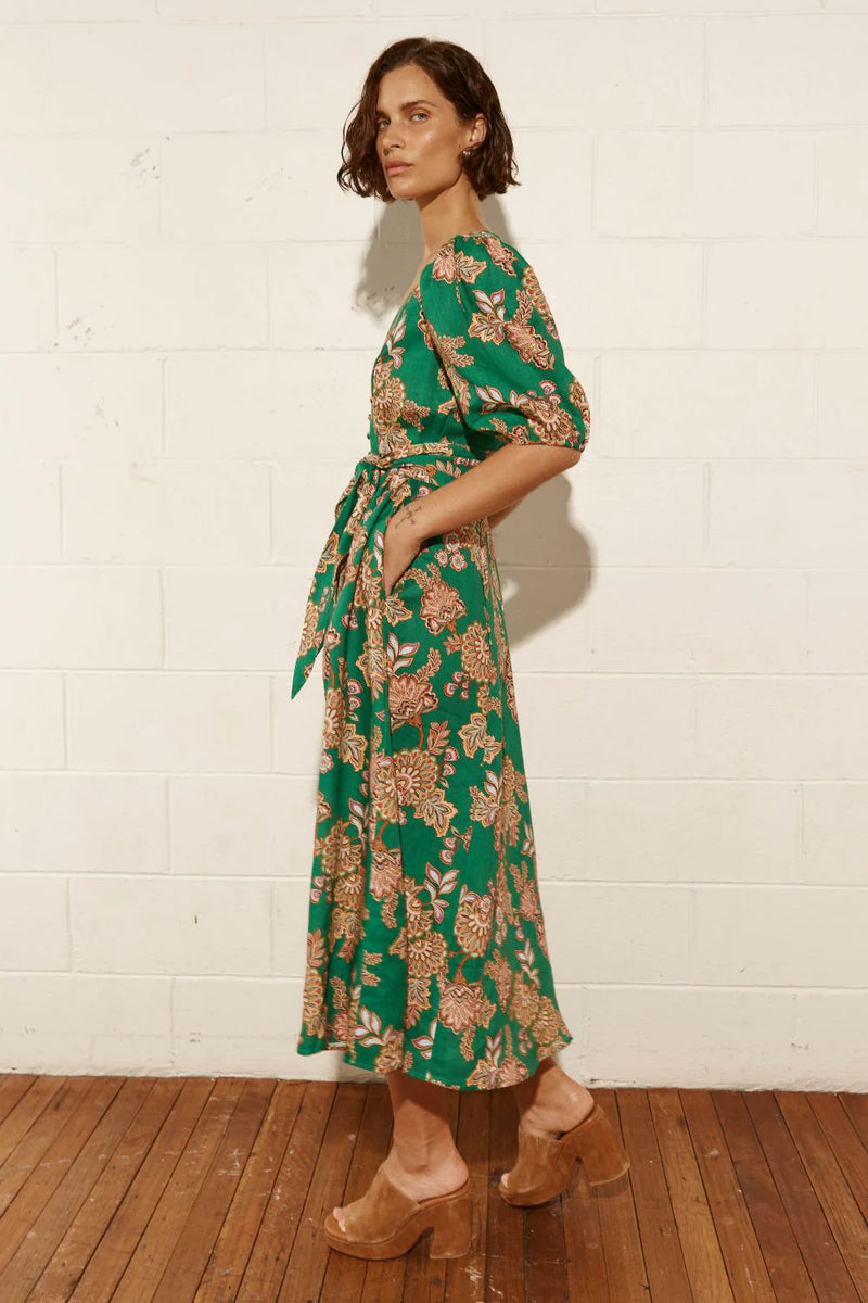 Zoe Kratzmann Ebb Dress K'GARI GREEN PALM