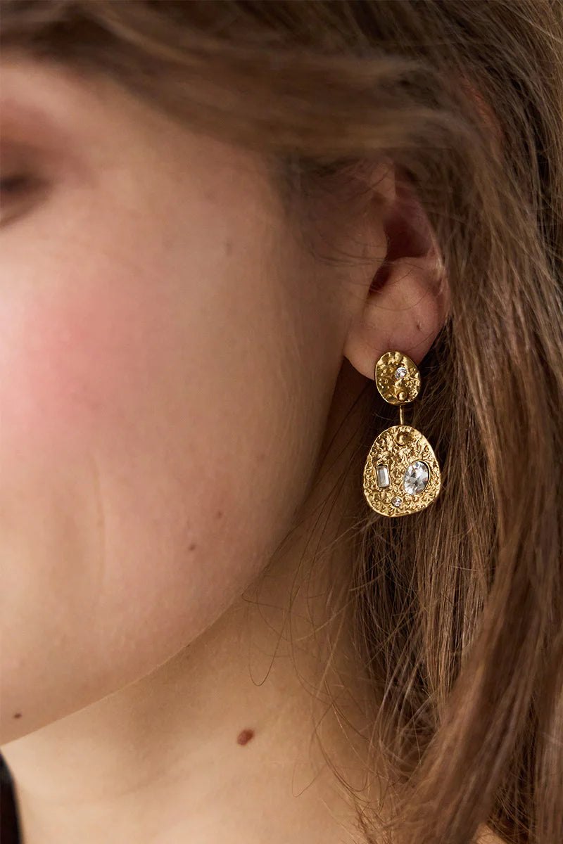 GAS BIJOUX Eclipse Double Drop Earring