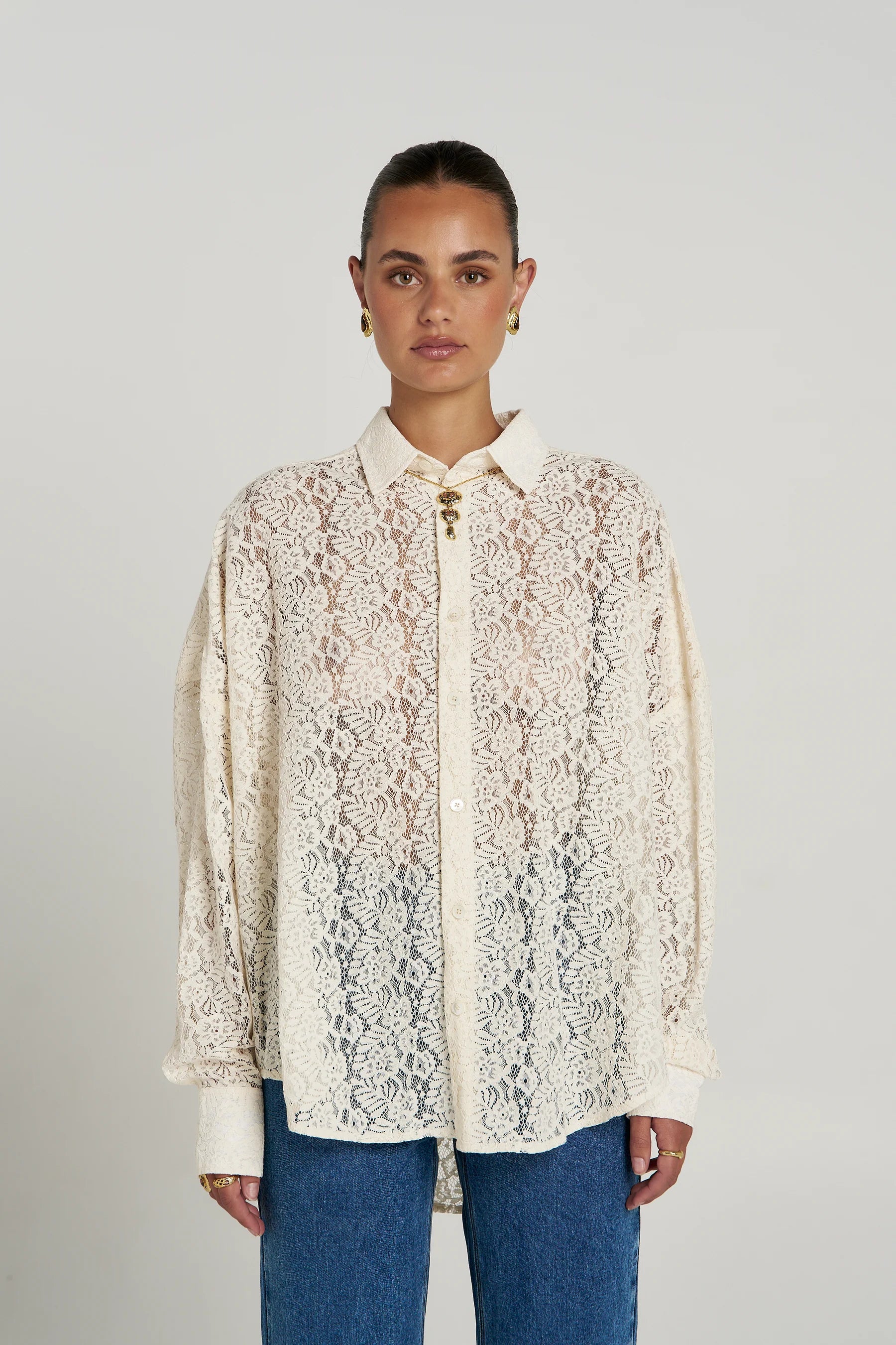 SUMMI SUMMI Fleur LS Shirt ECRU