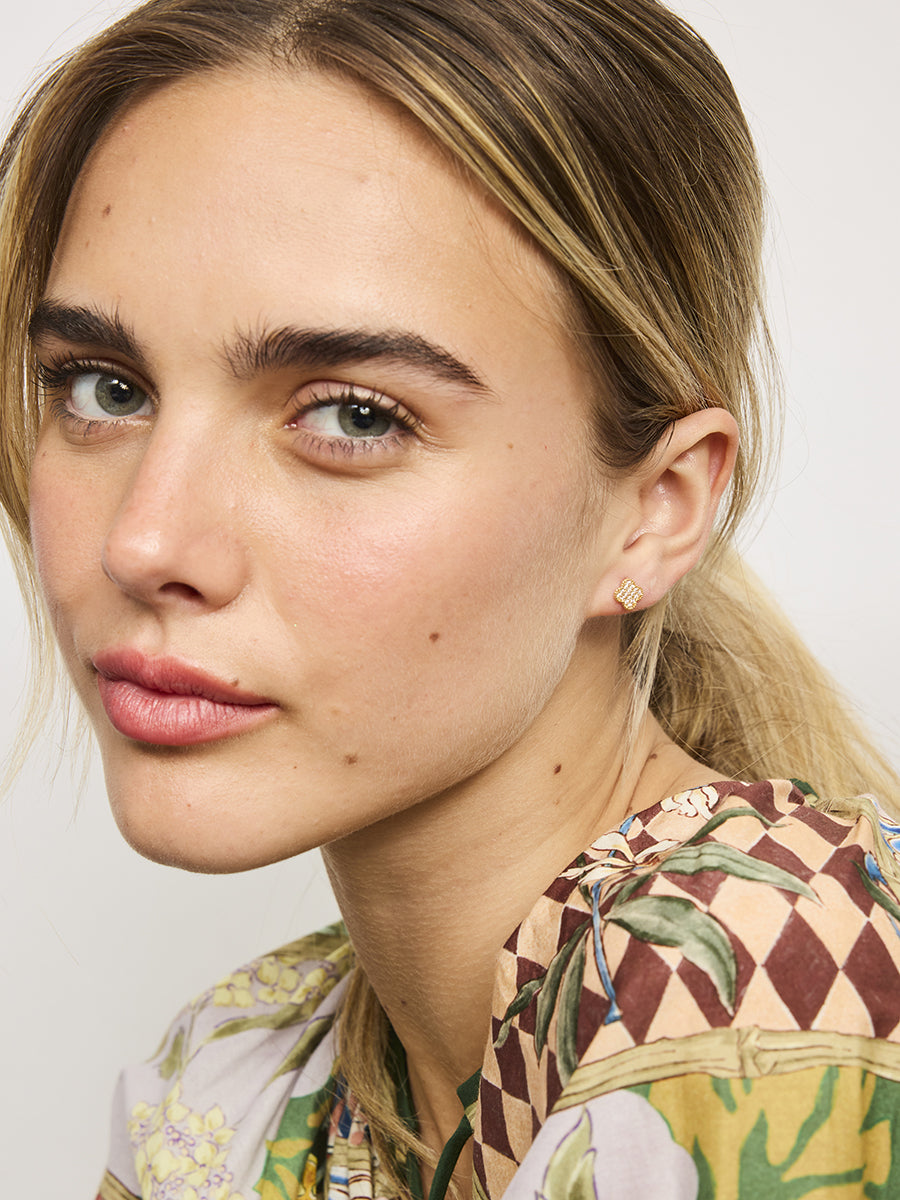 Felice Studs GOLD CRYSTAL