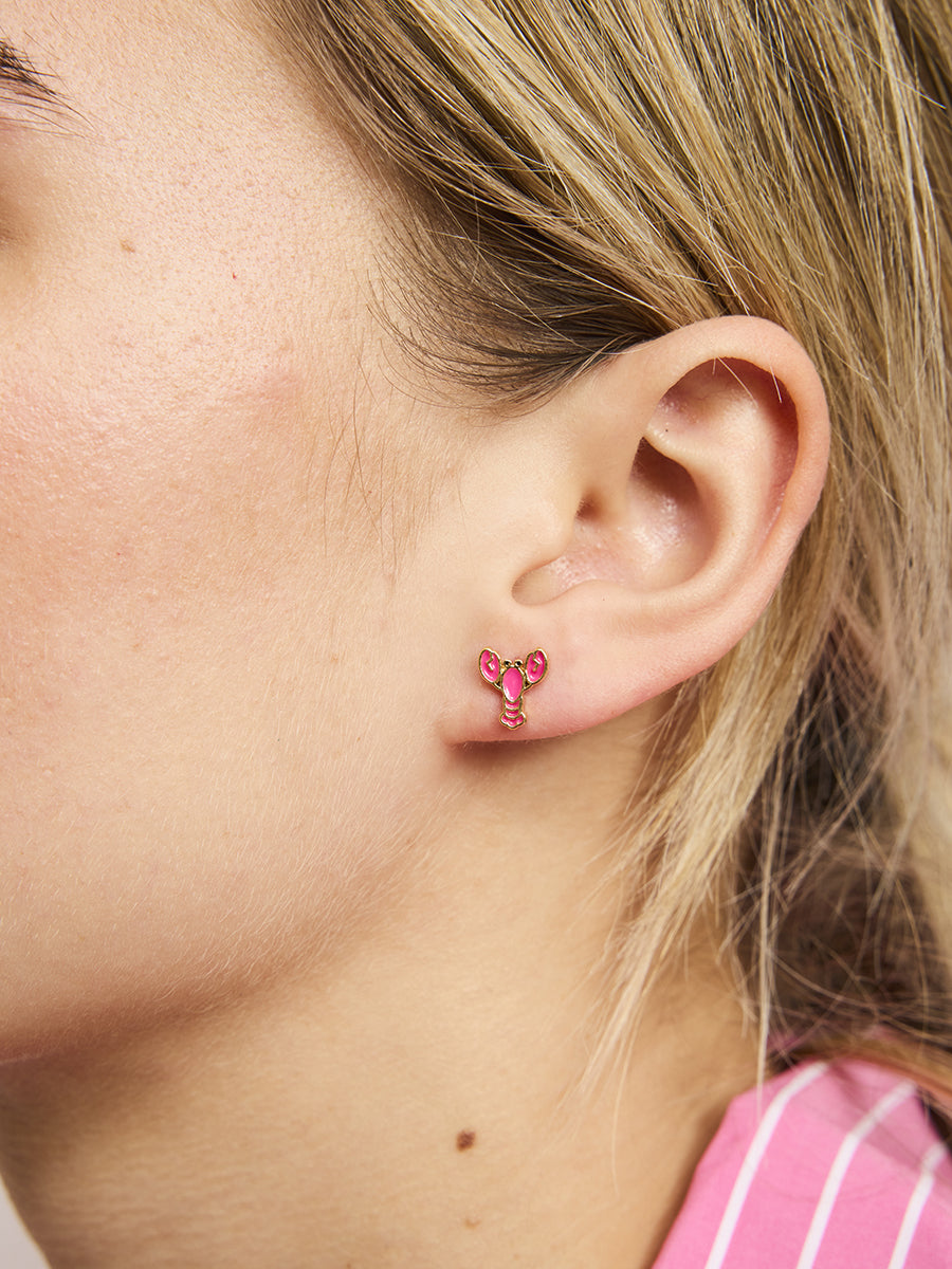 Lobster Stud Earrings