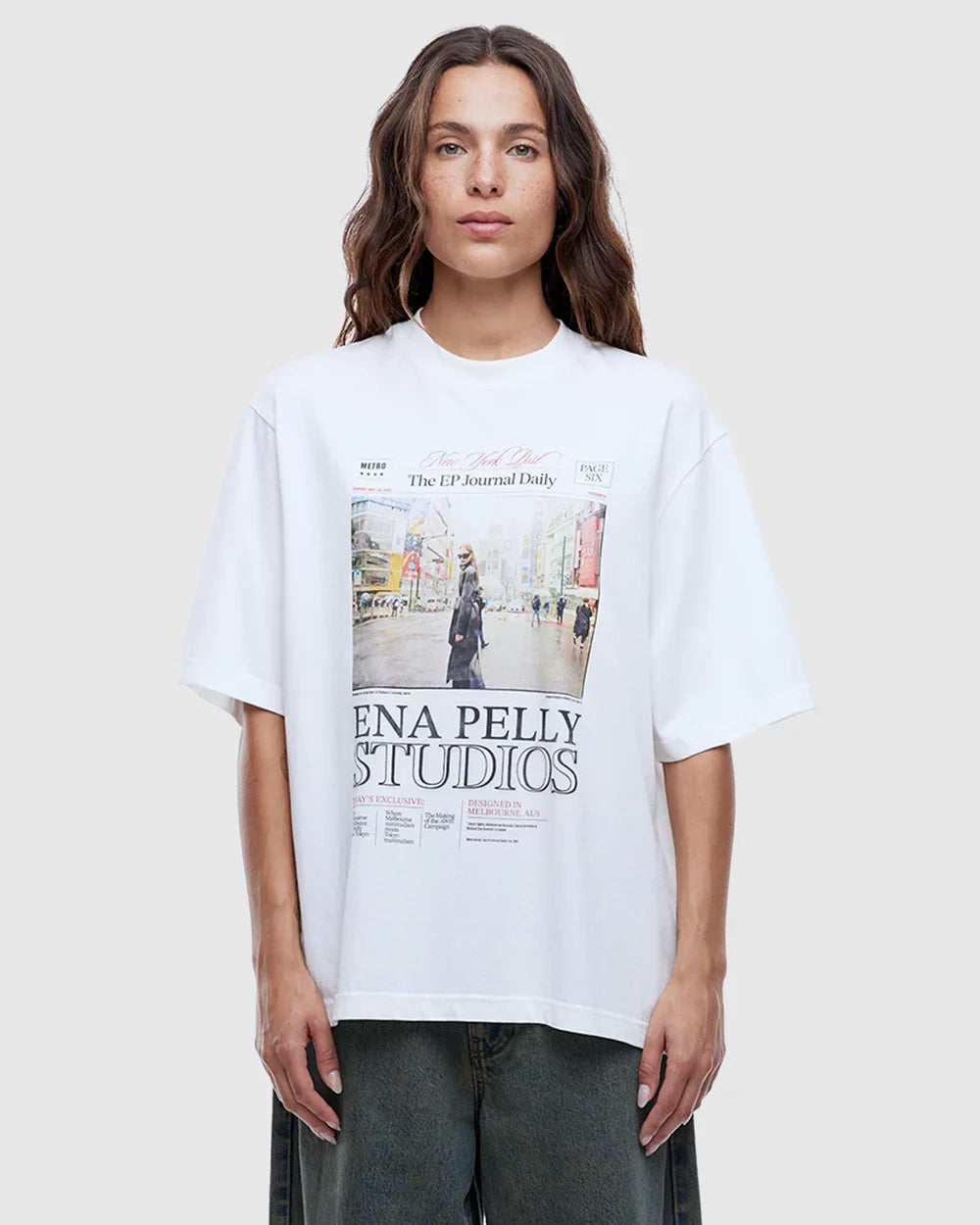 ENA PELLY Journal Tee VINTAGE WHITE
