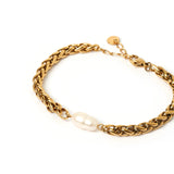 ARMS OF EVE Mia Bracelet PEARL AND GOLD