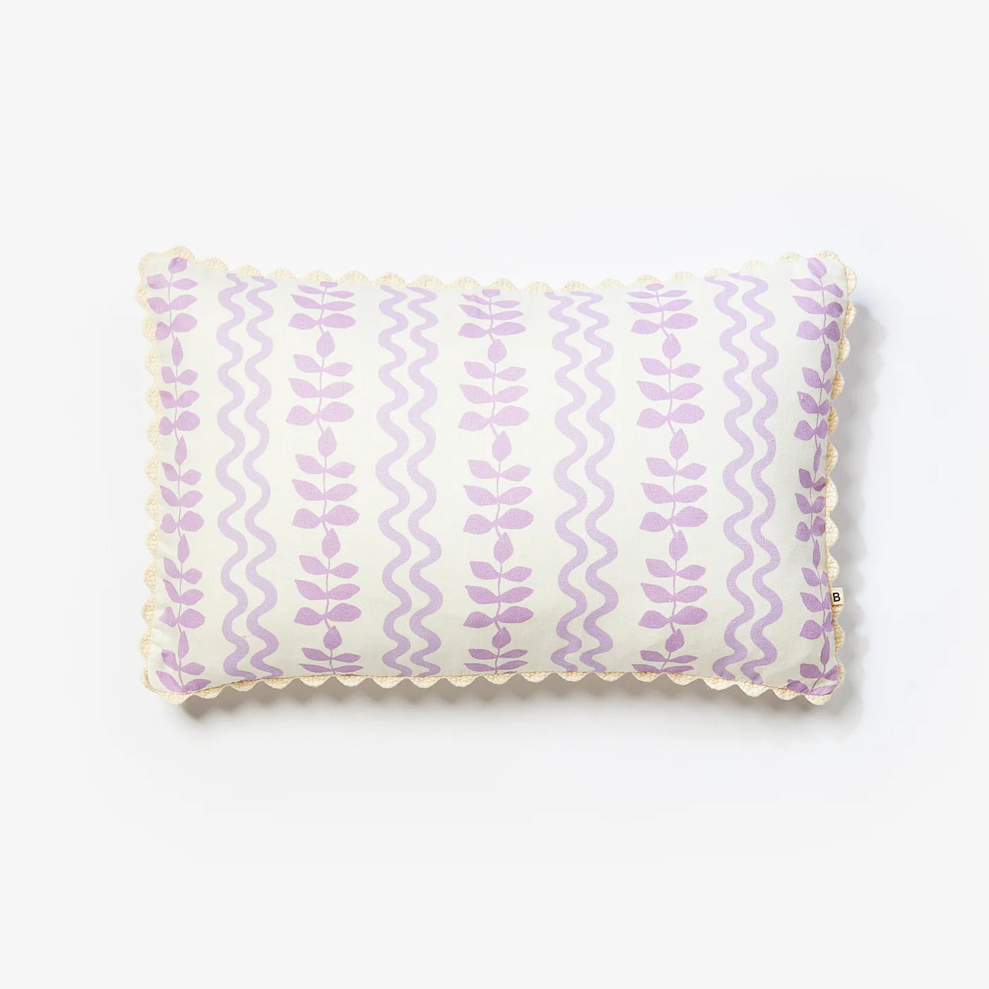 B&N23 Cushion FERNS & WAVES LILAC 40X60cm