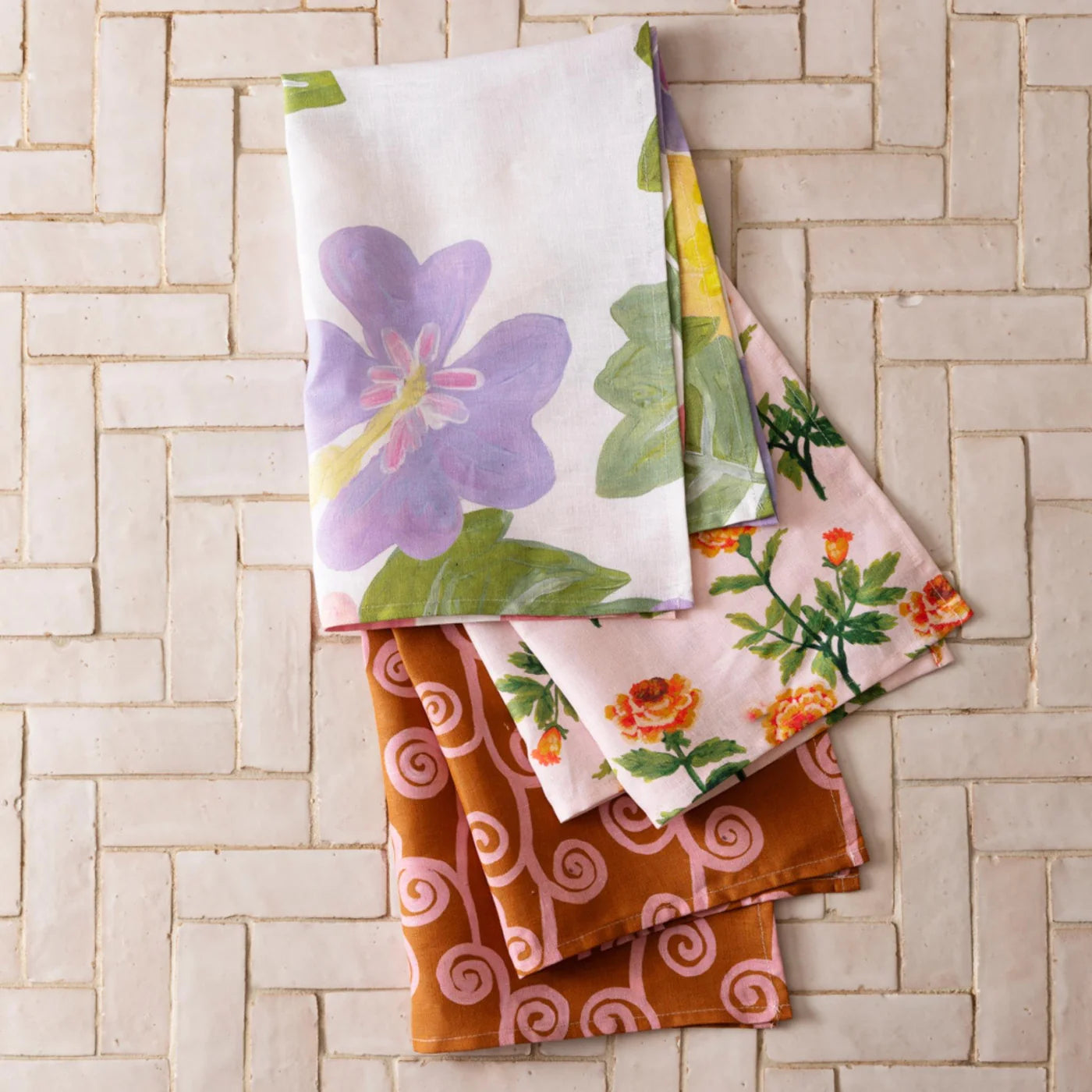 B&N23 Teatowel MOANA FLORAL MULTI