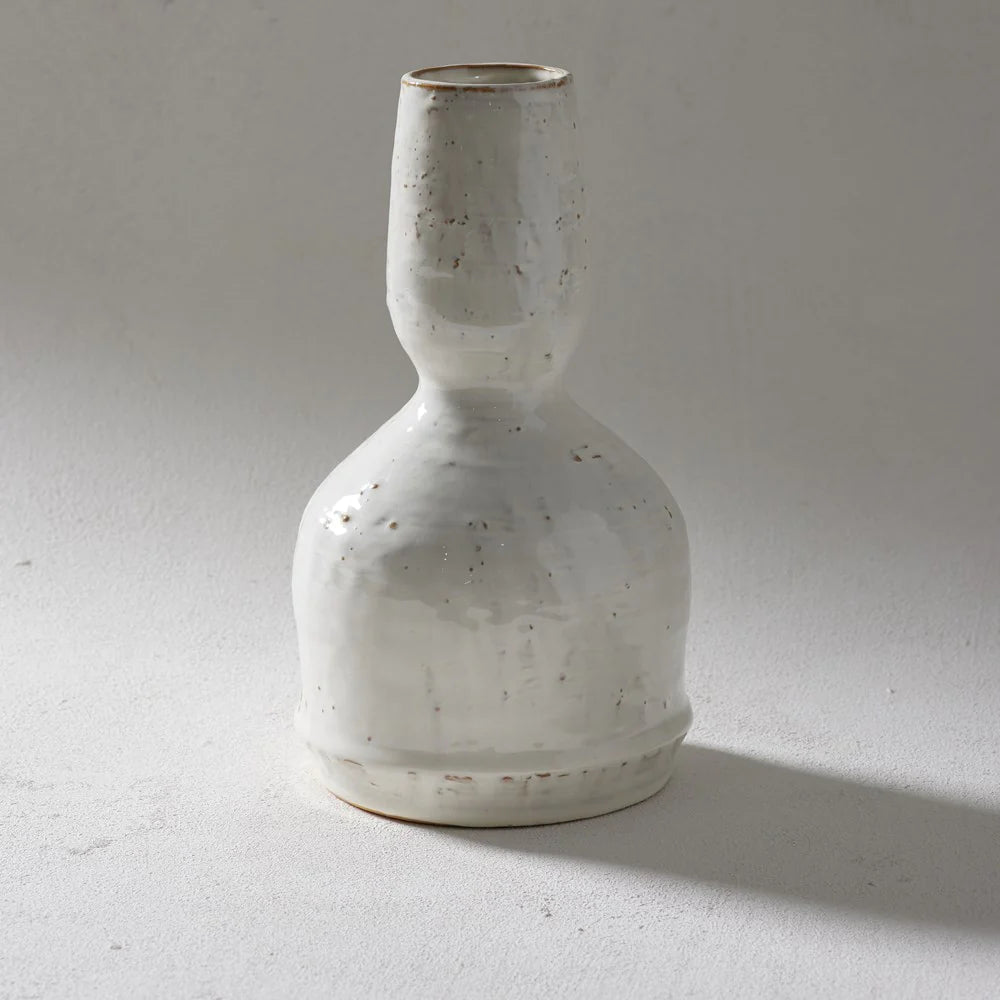 INDIGO23 Robin Vase Tall WHITE