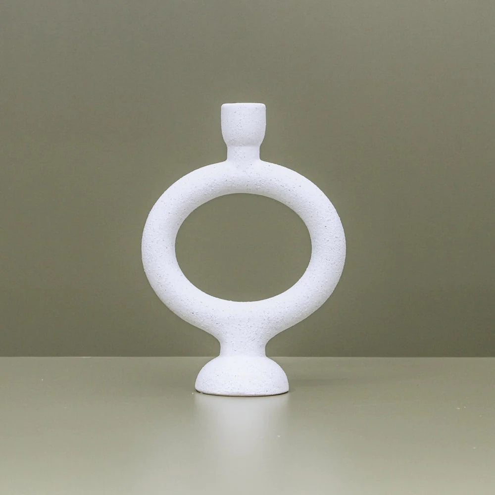 INDIGO23 Thea Candlestand Large WHITE