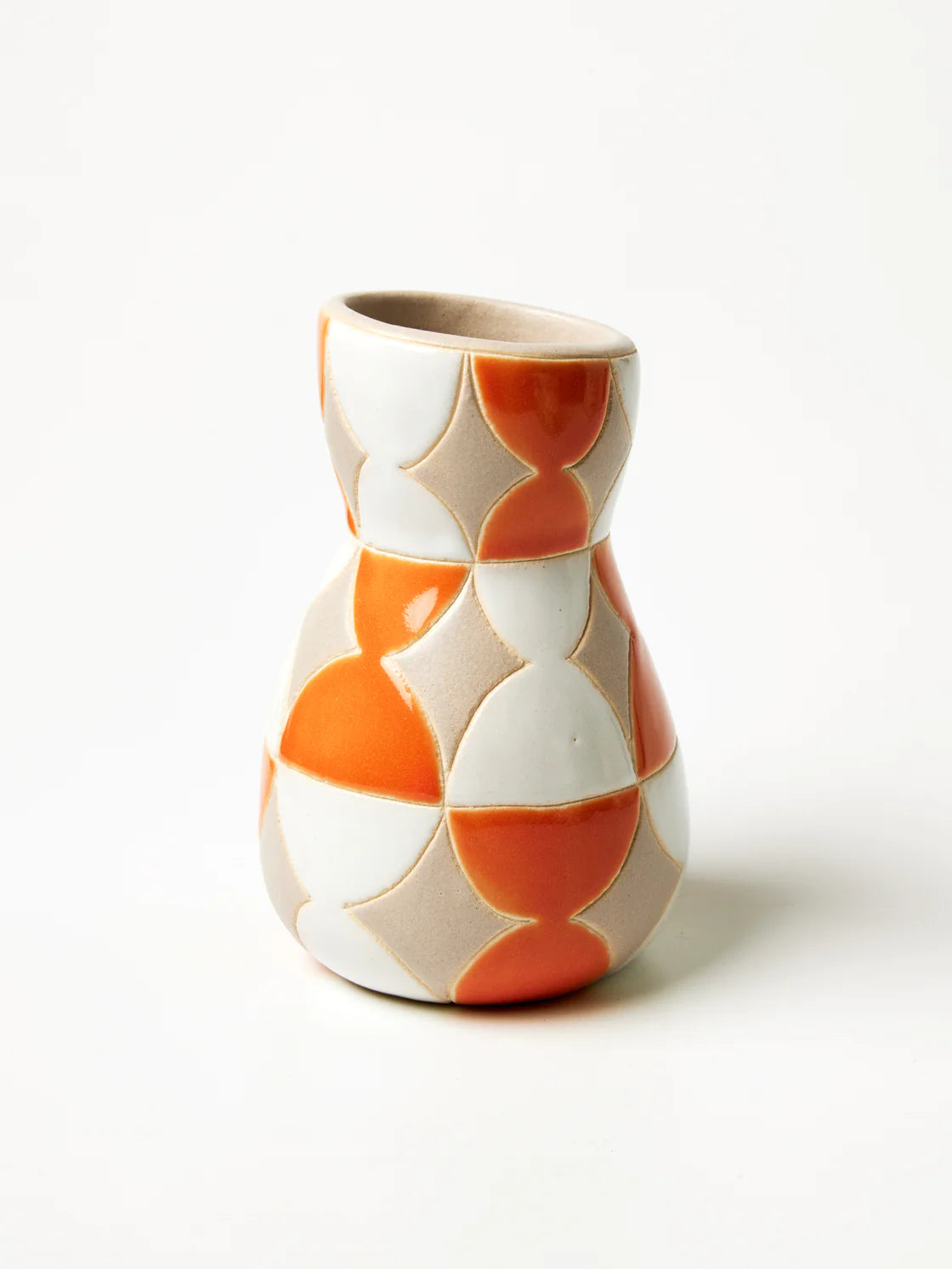 JONES & CO Saturday Vase LAVA MANDARIN