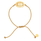 RUBY TEVA Cleopatra Gold String Bracelet MULTI TOURMALINE