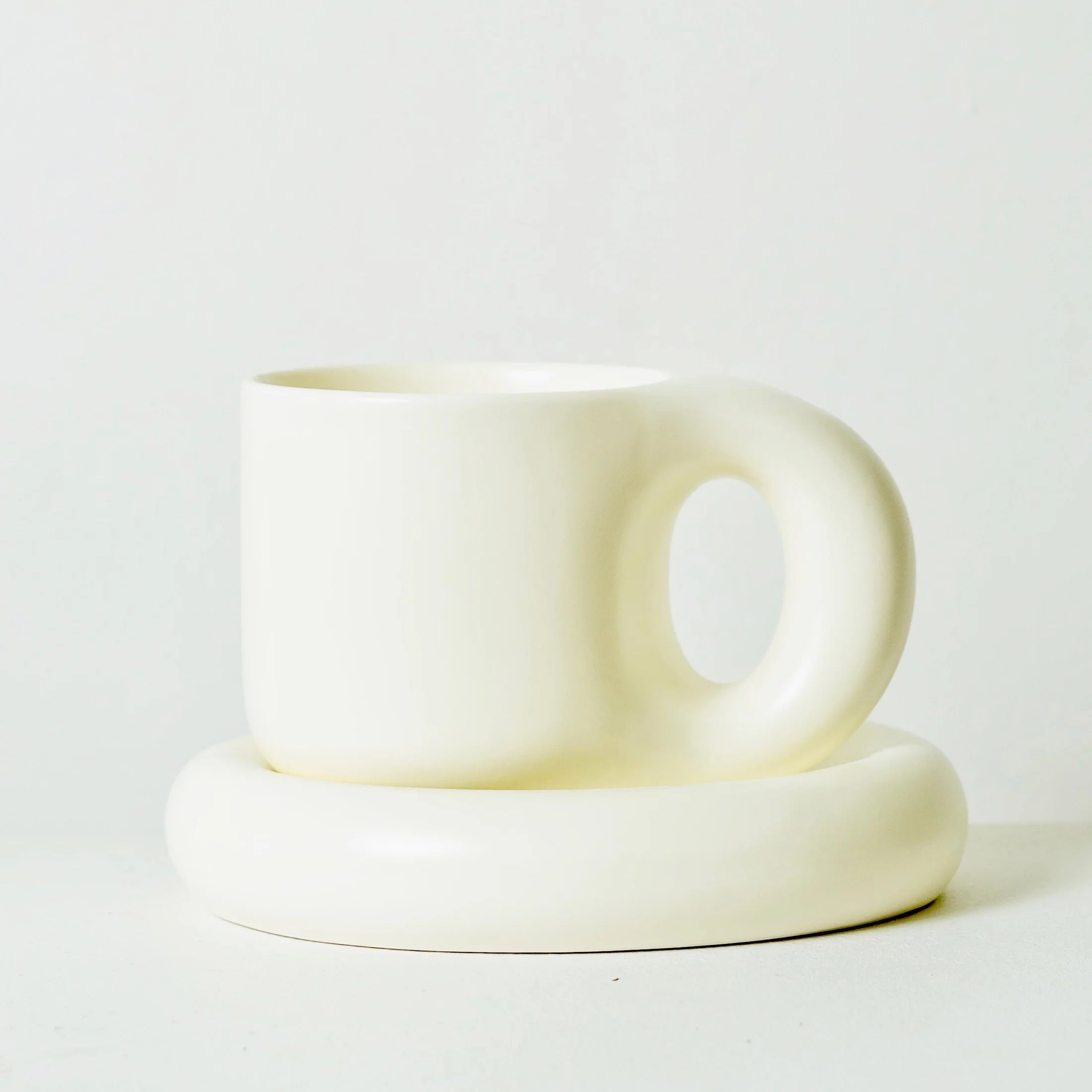 S&C Chubby Mug Set WHITE