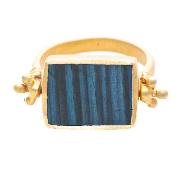 Ruby Teva Esther Ring LABRADORITE