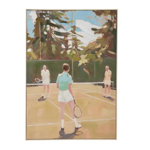 DOUBLES Natural Frame Oil Print 70 x 100cm