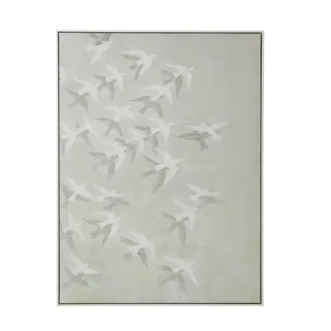 JOURNEY White Frame Oil Print 90 x 120cm