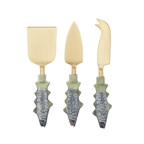 BASS Ceramic Cheese Knives Set 3