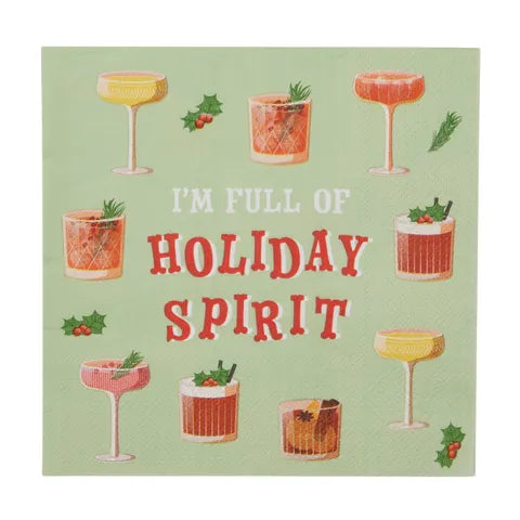 XMAS Cocktail Napkins 20pk