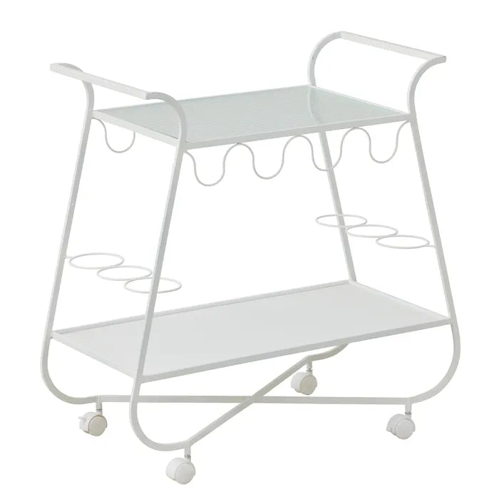 Gracie Metal Bar Cart WHITE