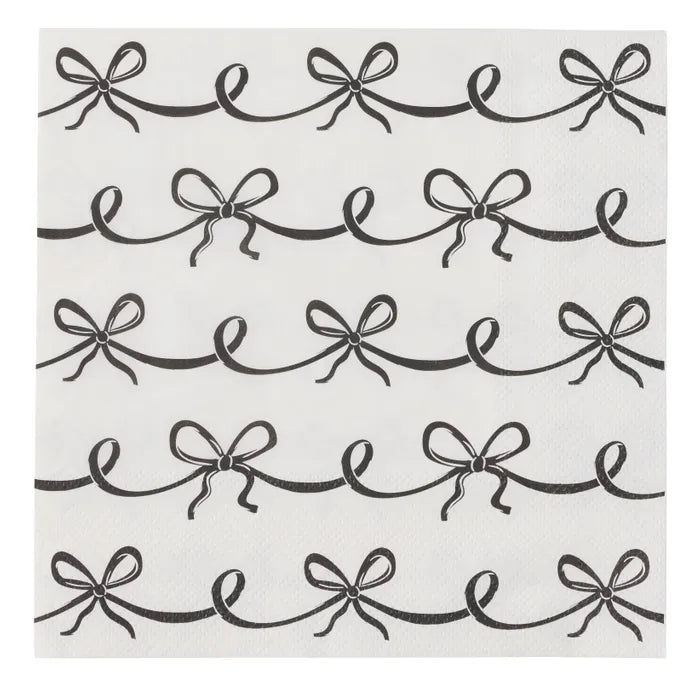 Bows Napkins 20pk