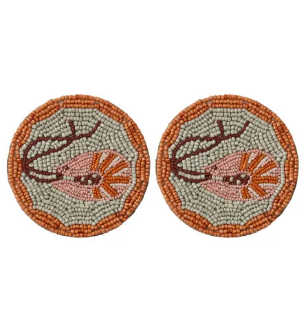 G'DAY Beaded Coasters Set 2