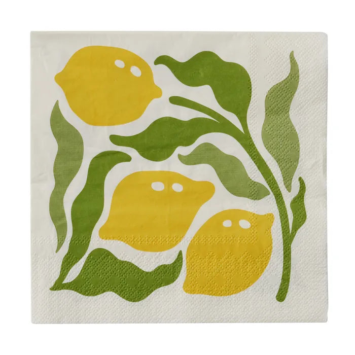 Lemon Napkins 20pk