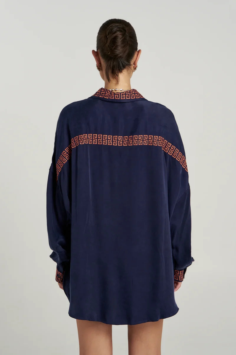 SUMMI SUMMI Sig LS Shirt NAVY