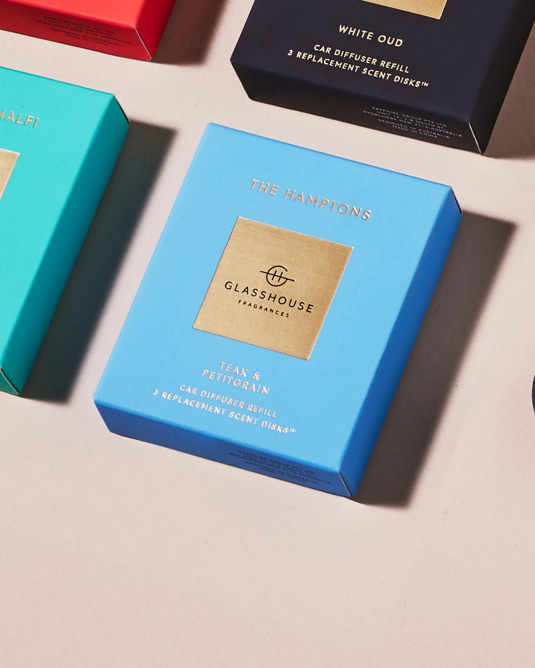Glasshouse Car Diffuser Scent Refill THE HAMPTONS