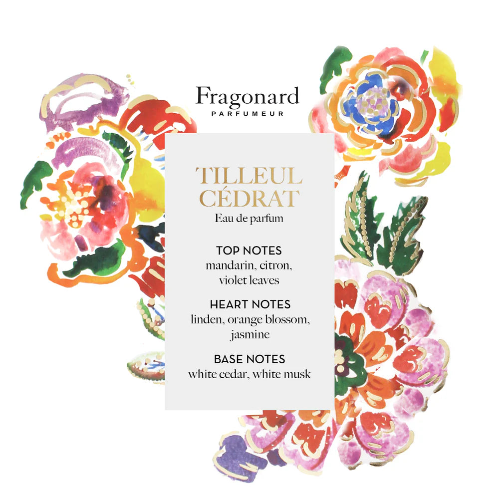 FRAGONARD Soap & Dish Set TILLEUL CEDRAT