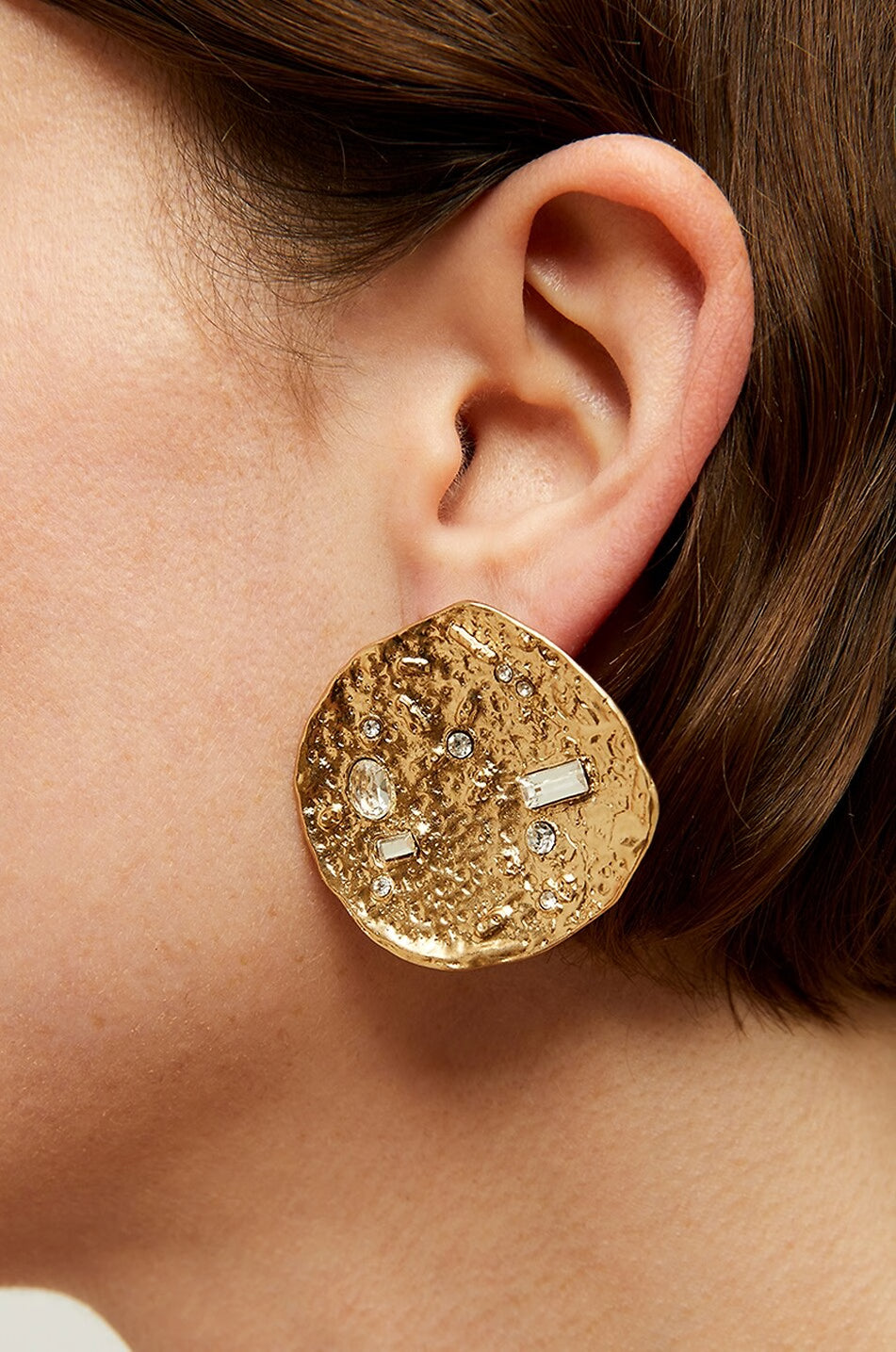 GAS BIJOUX Eclipse Moon Stud Earring