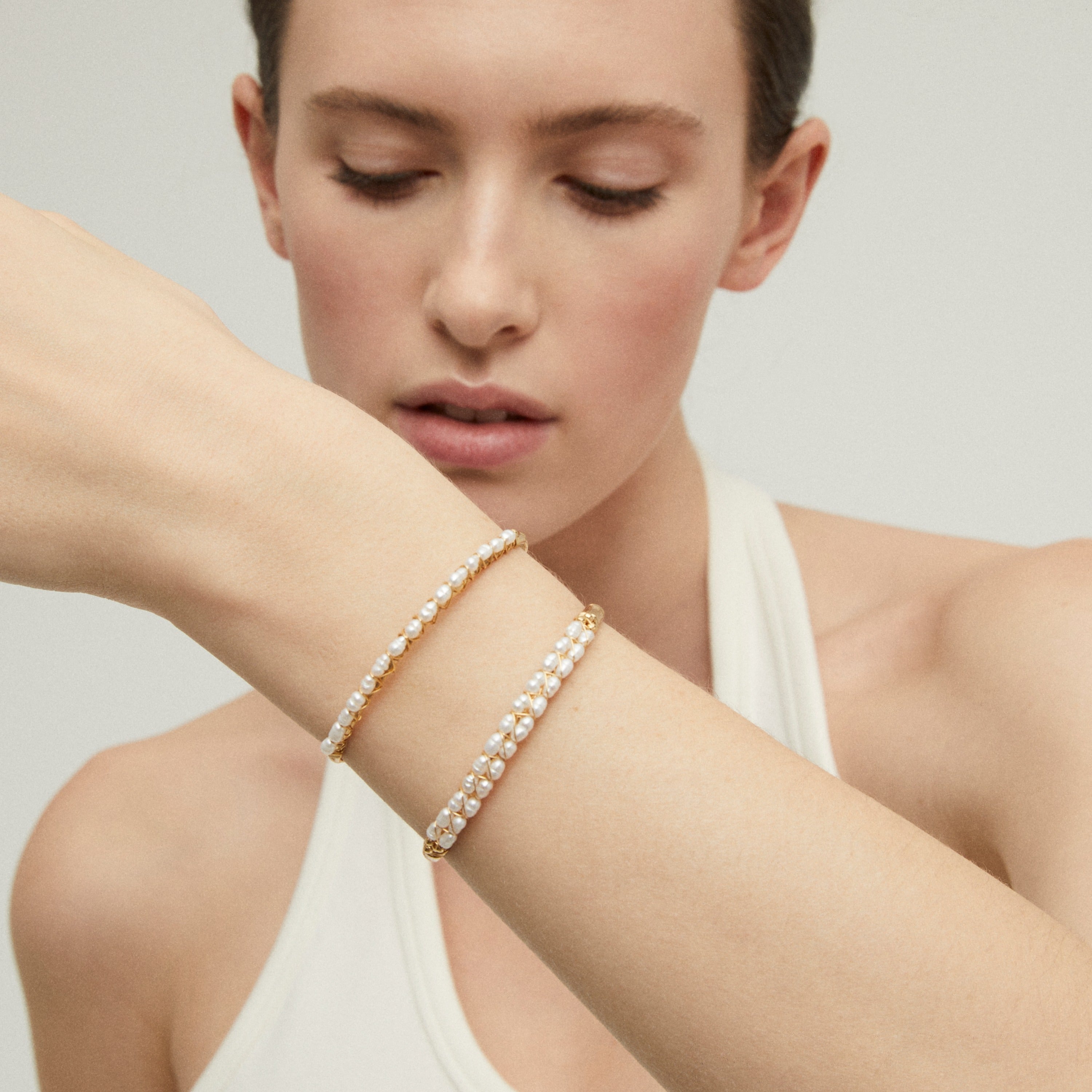 GAS BIJOUX Lyre Cuff PEARLS