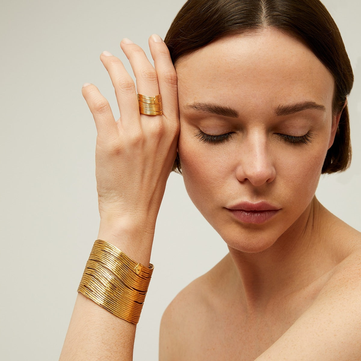 GAS BIJOUX Wave Cuff GOLD
