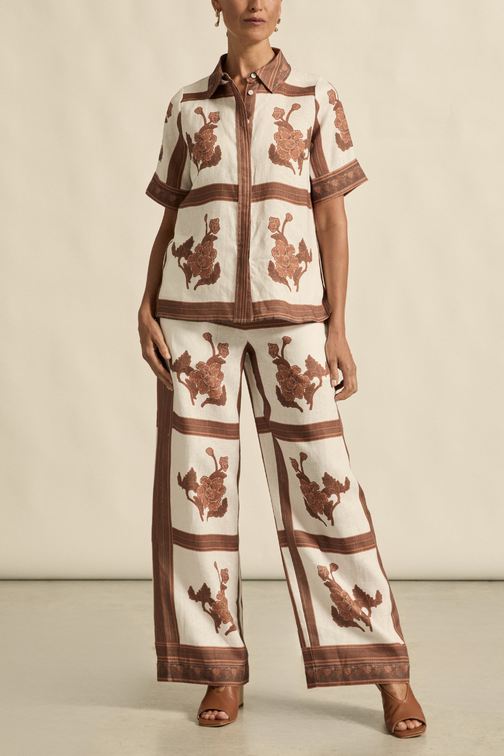 ZOE KRATZMANN Gesture Pant COFFEE COLLAGE