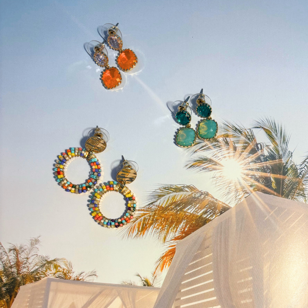 Summer Circle Drop Earring MULTI