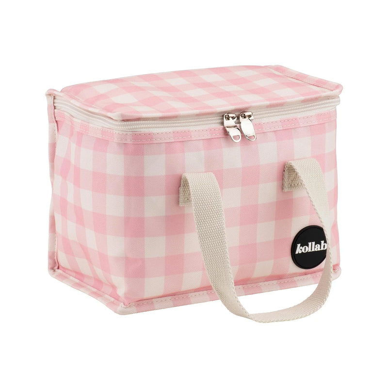 KOLLAB Lunch Box CANDY PINK CHECK