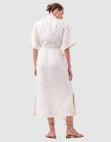 MORRISON Avaline Shirt Dress ECRU