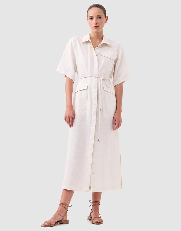 MORRISON Avaline Shirt Dress ECRU